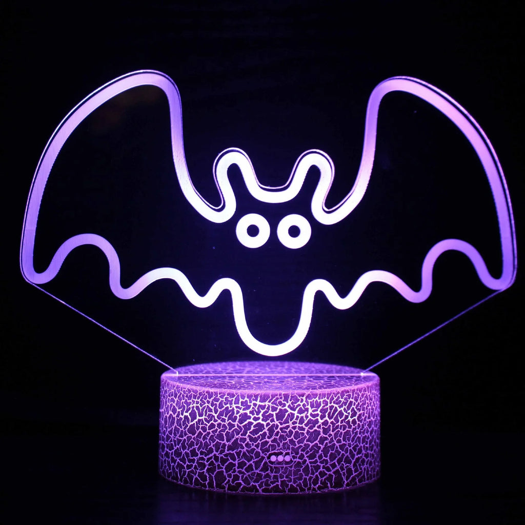 Acrylic 3D USB touch night lamp with colourful lighting effects and compact base