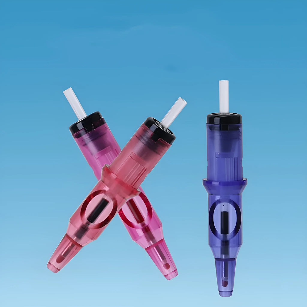Tattoo integrated needle drawing line point colour ballpoint pen tool in packaging