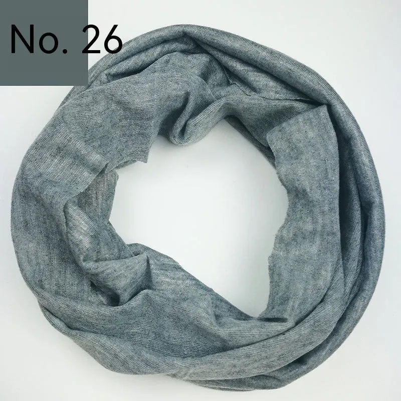 Seamless polyester headscarf for outdoor sports in various colours with free-size design