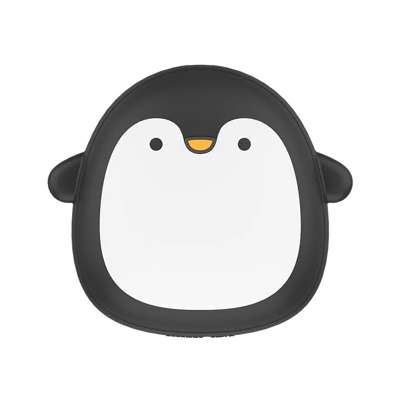 Cartoon penguin and polar bear USB rechargeable electric hand warmer with power bank function