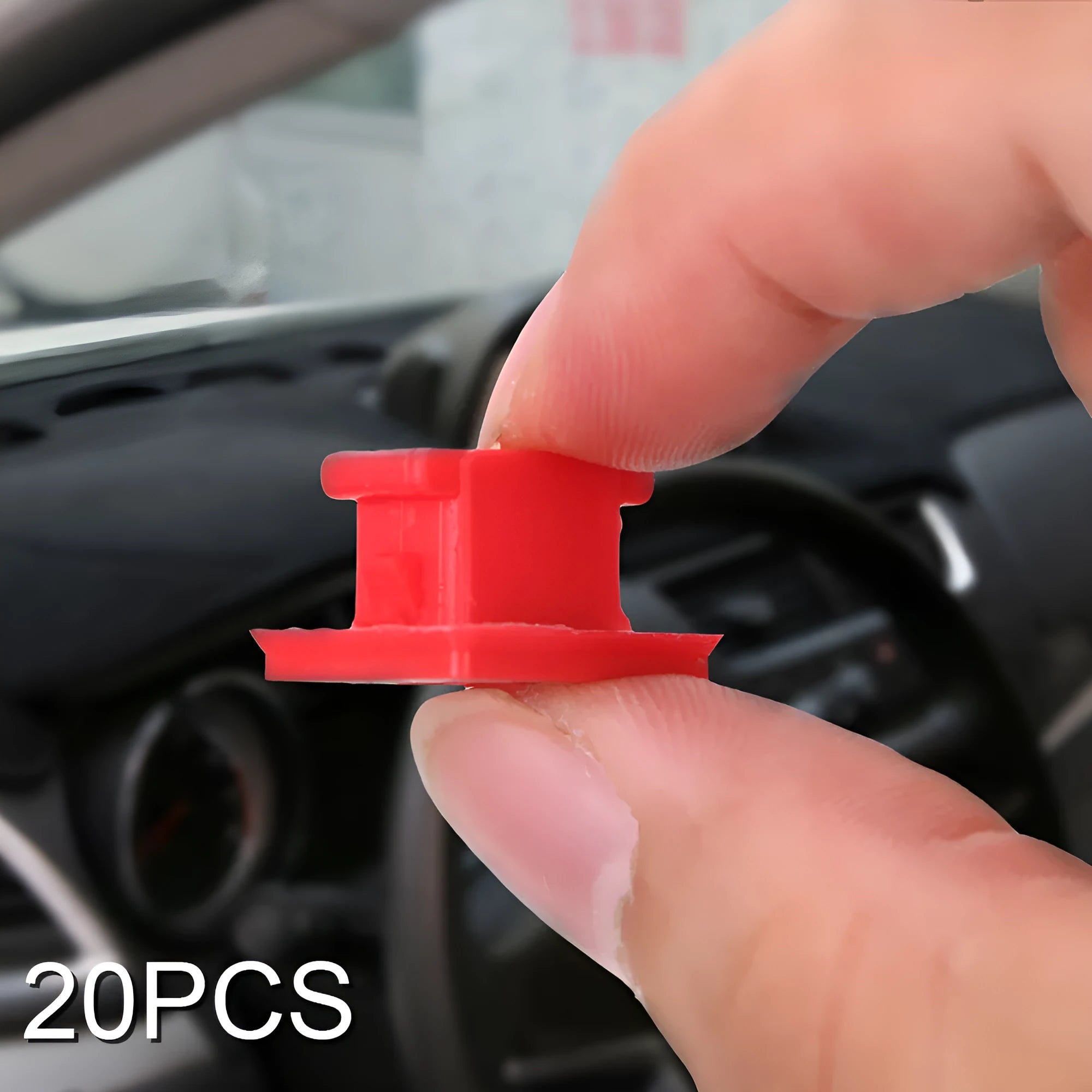 Plastic snap buckle clips for BMW door trim panel repair in a pack.