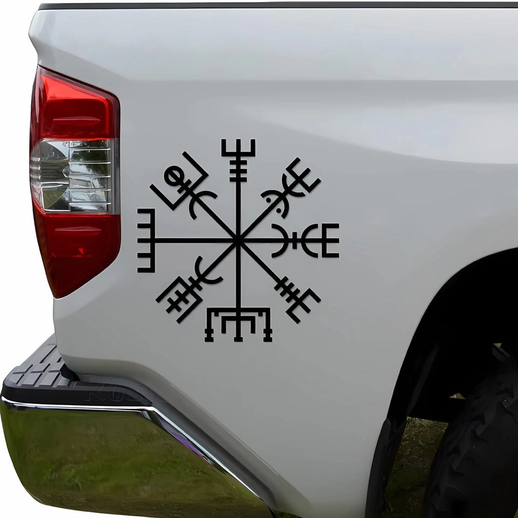 13x13cm square vegetarian vinyl car sticker for windows and notebooks.