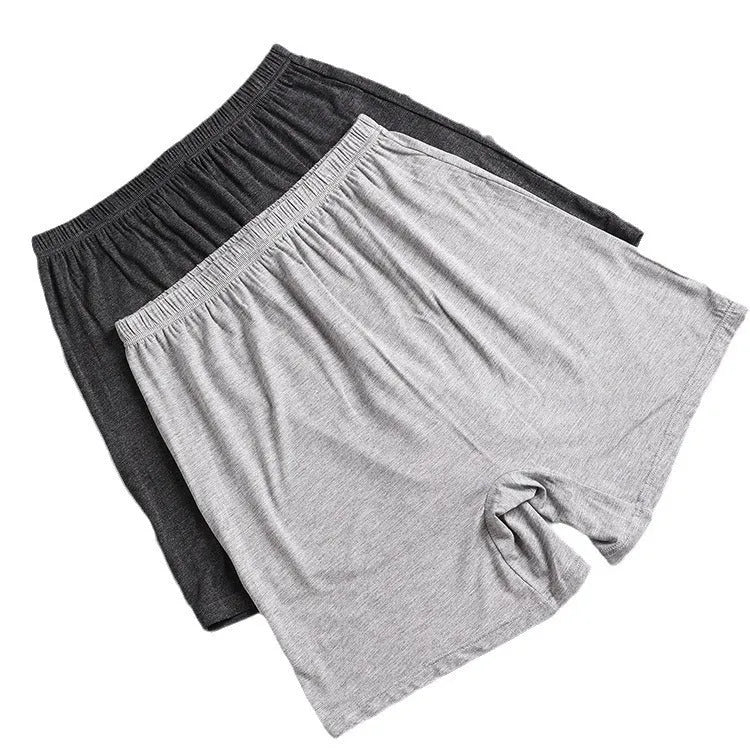 Men's solid colour modal boxer shorts with high waist, shown in multiple colour options.