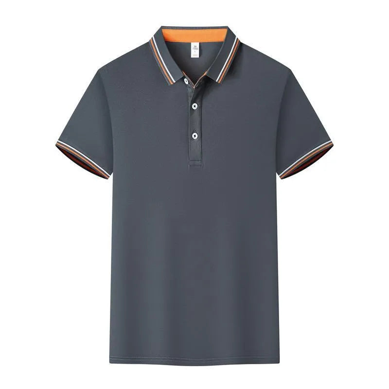 Cotton blend short sleeve polo workwear with collar in slim fit, available in multiple colours and sizes