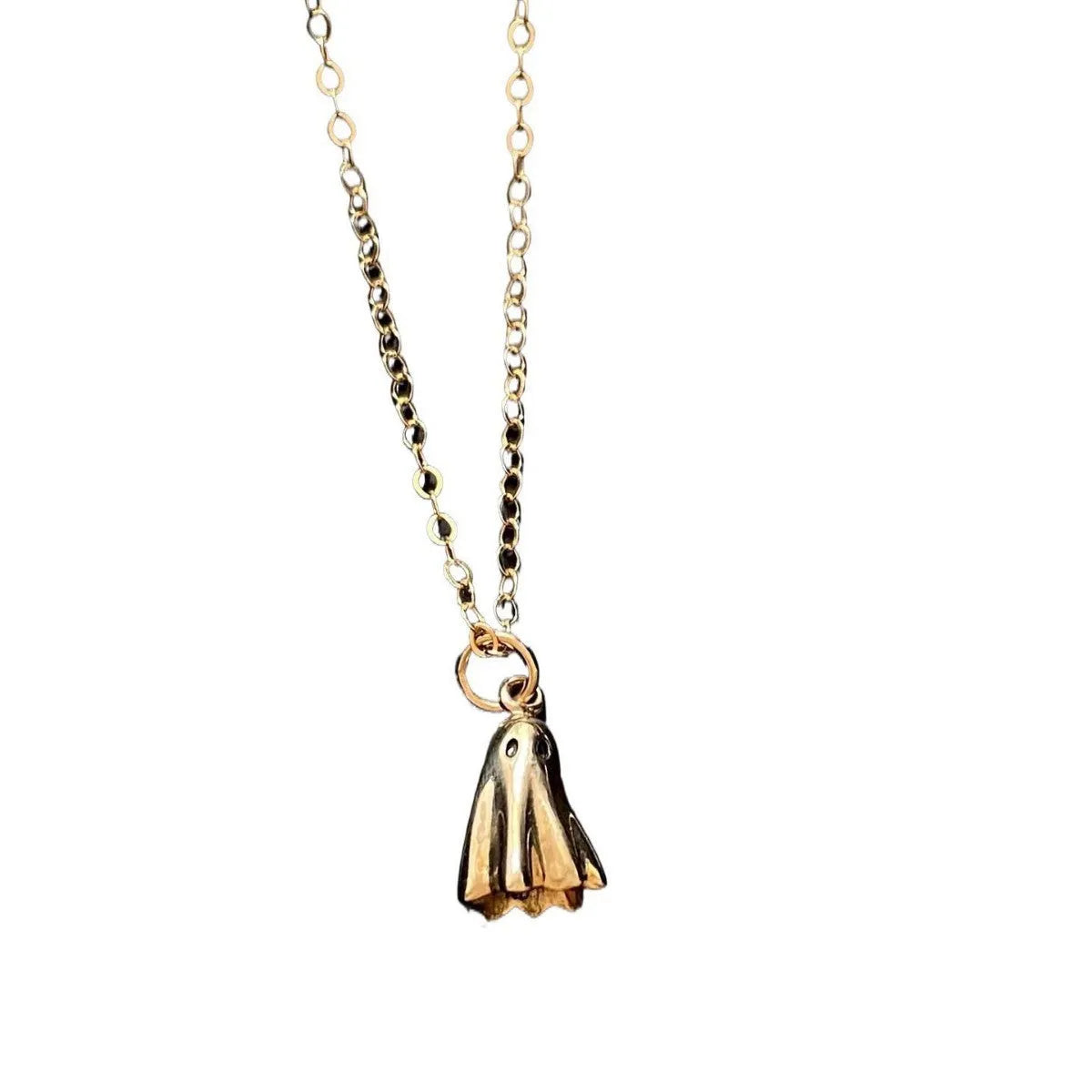 Ghost pendant necklace with titanium steel pendant and stainless steel chain options