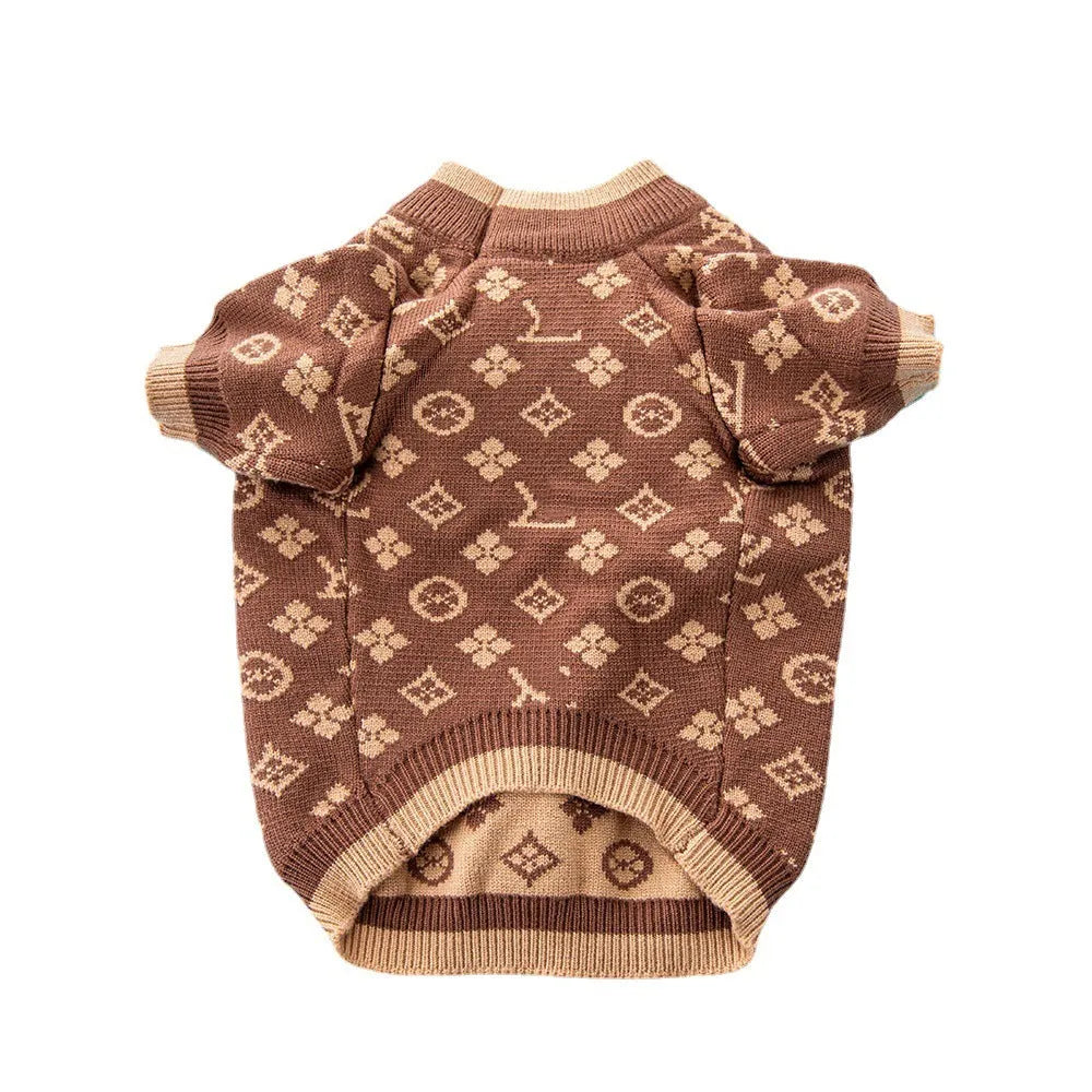 Wool dog sweater in European and American style for autumn and winter wear