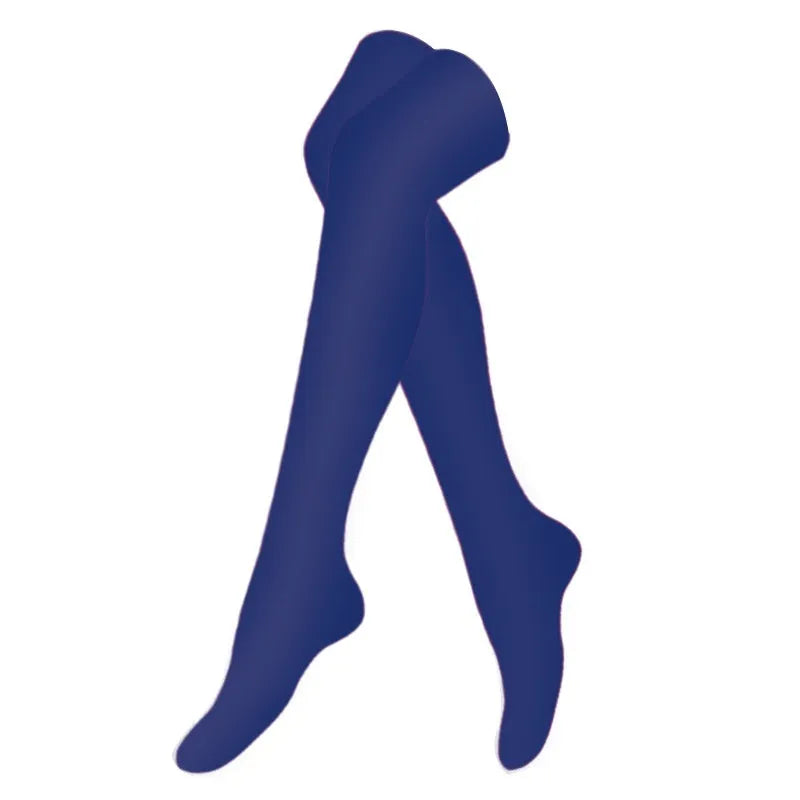 Outdoor sports running cycling long compression socks knee high quick dry polyester in multiple colours