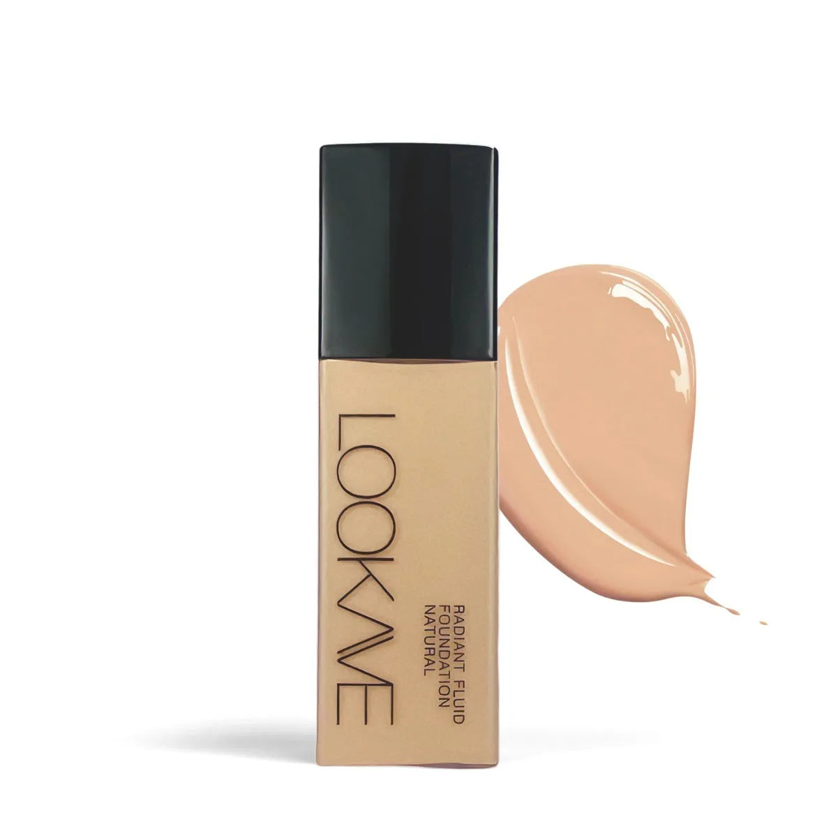 LOOKAVE Matte Liquid Foundation bottle in 21ml size showing shade options LK63C-01 to 06.