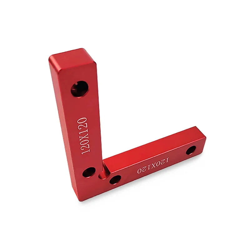 Aluminium alloy woodworking right angle fixture positioning block for jigsaw clamping