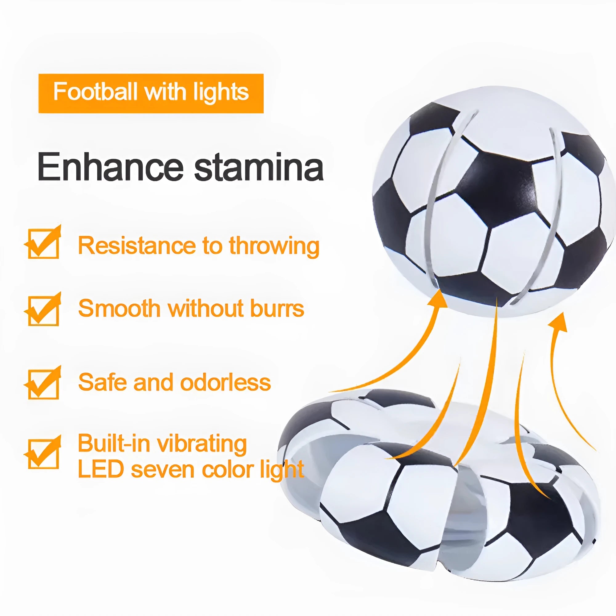 Interactive dog ball toy with flying disc function in multiple colours