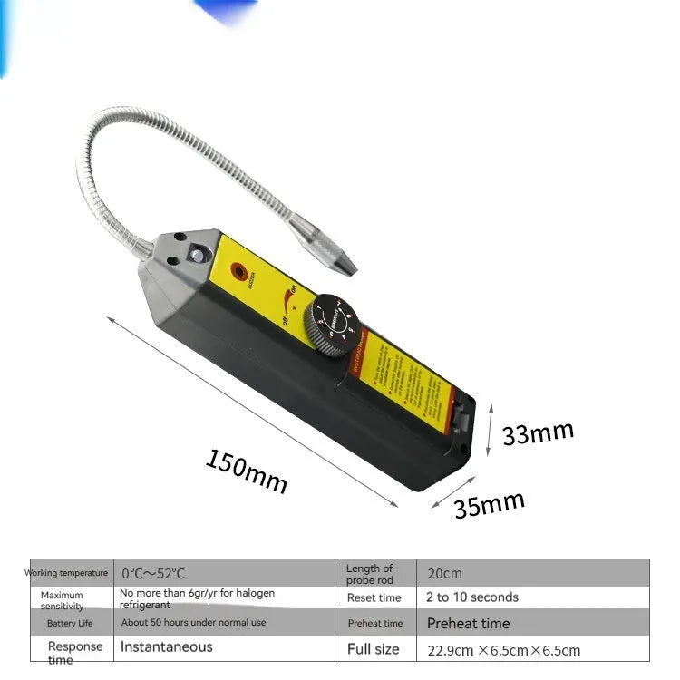 WJL-6000 halogen electronic leak detector with 20cm probe for automotive air conditioning refrigerant detection