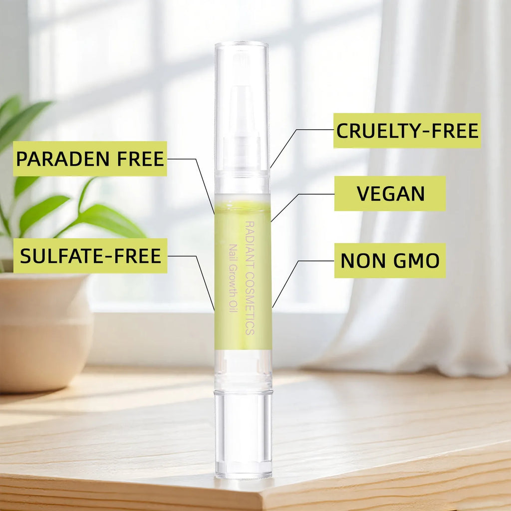3ml nail growth oil bottle for wash-free treatment promoting nail strength and moisturising