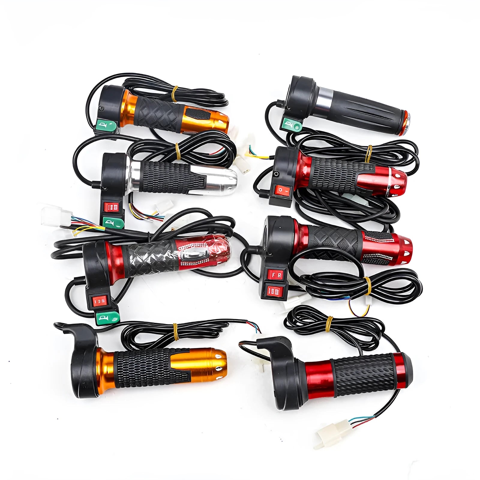 Three-wheel electric car accelerator handle with three-speed rotating control in plastic construction