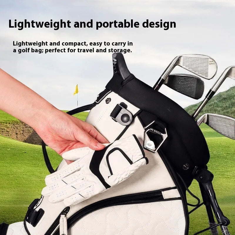 ABS plastic glove display stand for golf and shooting sports in red colour