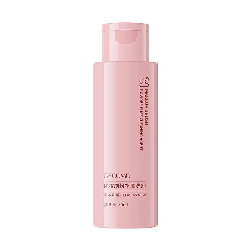 Makeup brush cleaner kit with 80ml detergent and 75ml spray for sponge and beauty blender cleaning
