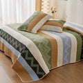Pure cotton printed bed sheet set showing reactive dyed patterns on bedspread-style bedding for 2.2 metre beds