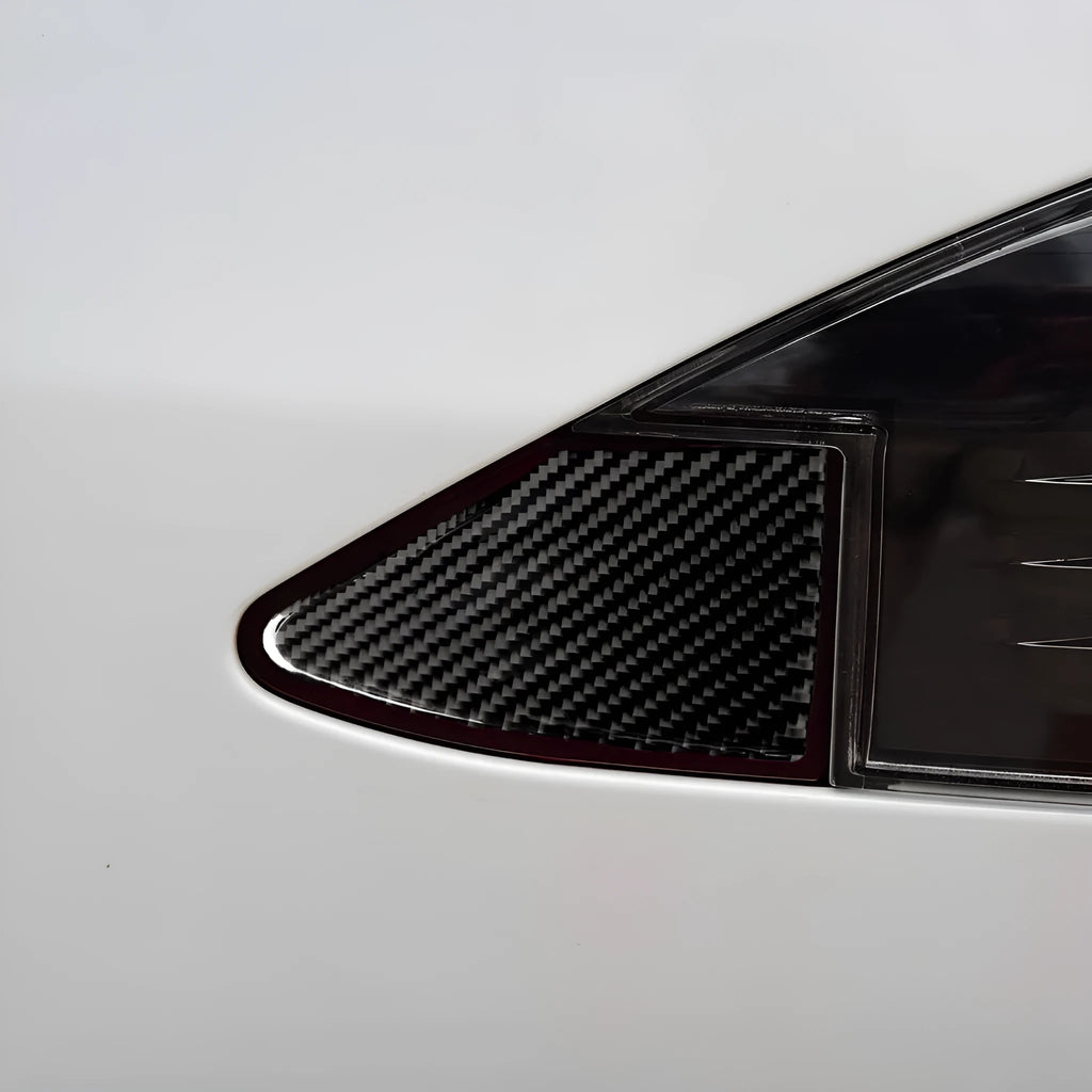 Carbon fibre charging port panel sticker for computer case with 3M adhesive backing