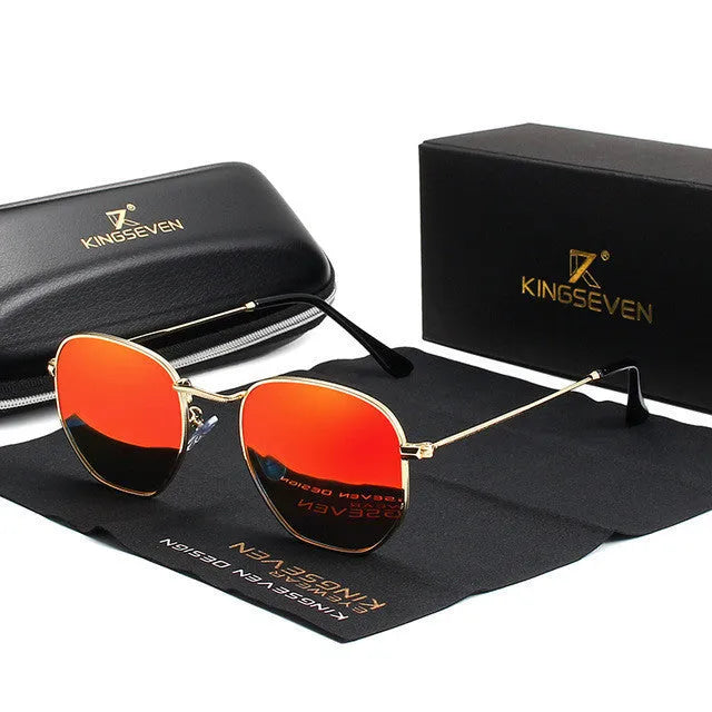 Classic round metal sunglasses for men in retro style, showing colour options.
