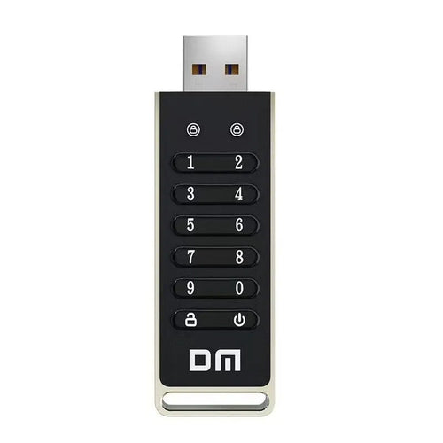 64GB fingerprint encryption USB flash drive with metal casing showing USB 3.0 connector