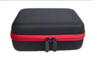 Red EVA essential oil storage bag with 30 open compartments for 15ml bottles.