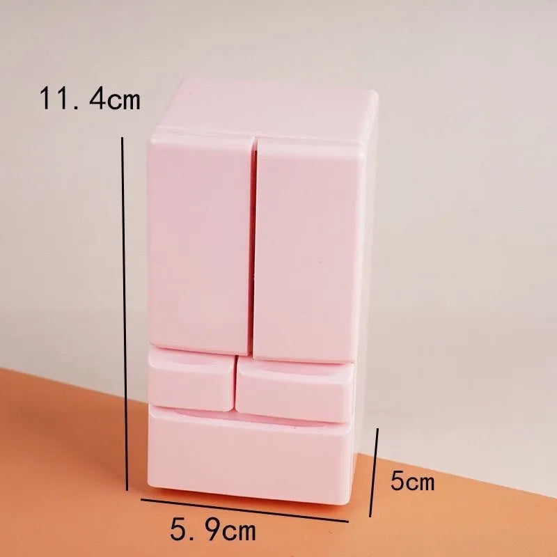 White plastic miniature candy toy model with light feature, 11.4cm tall on display surface