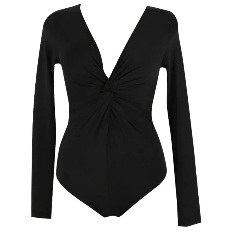 Black women's one-piece swimsuit for sun protection in nylon fabric