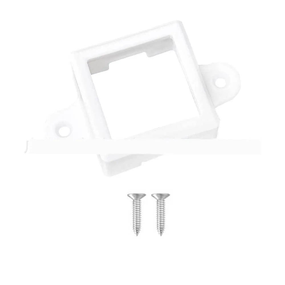 White plastic protective lampshade for LED lights, dimensions 1.7cm by 6cm.