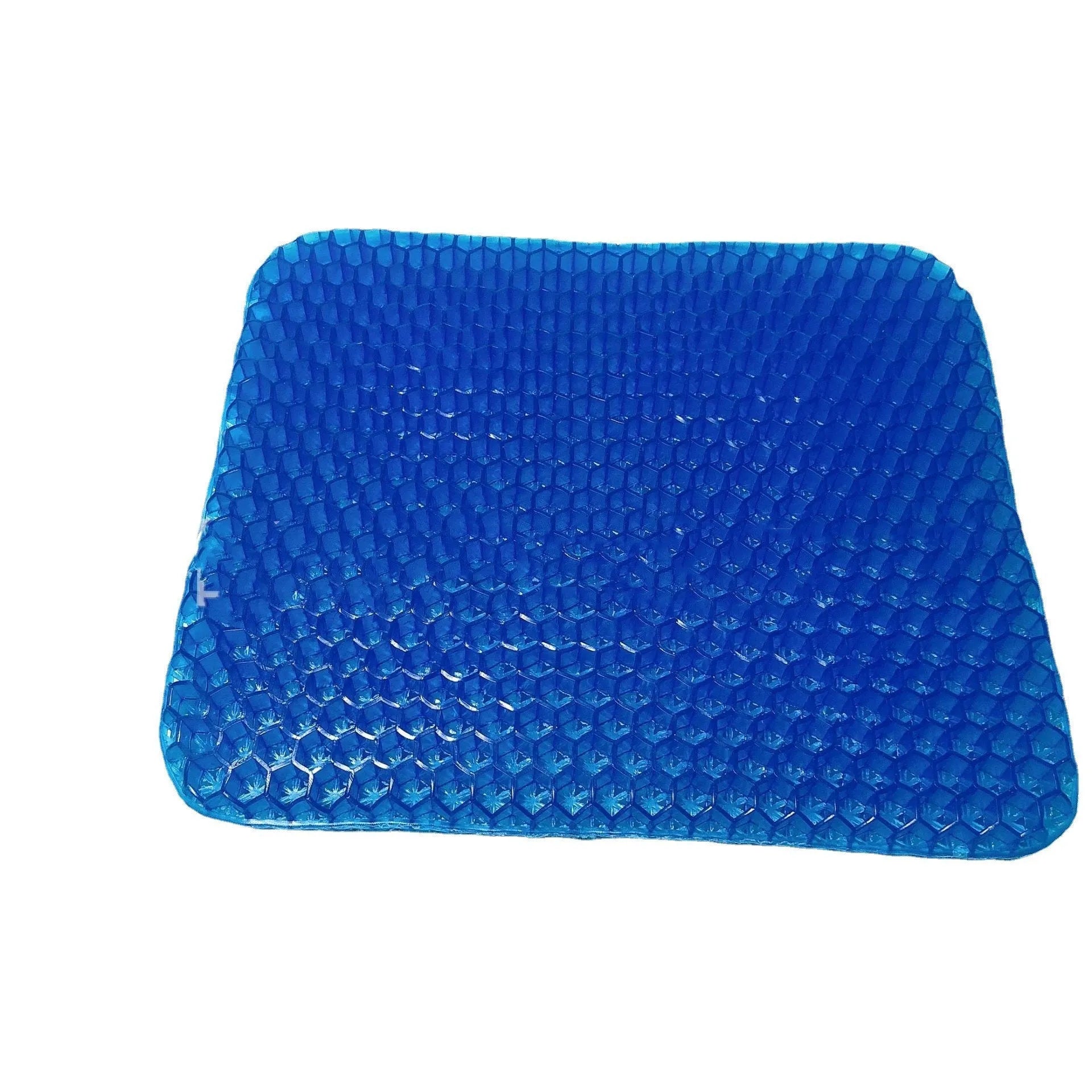 Square honeycomb-patterned gel seat cushion with a removable cover for pressure relief