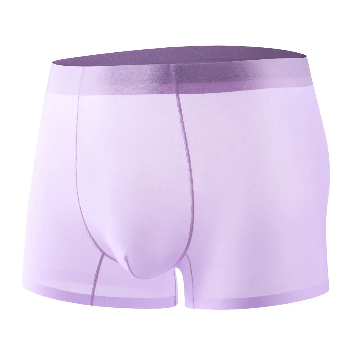Ice silk breathable boxer briefs in multiple colours with seamless design for summer wear