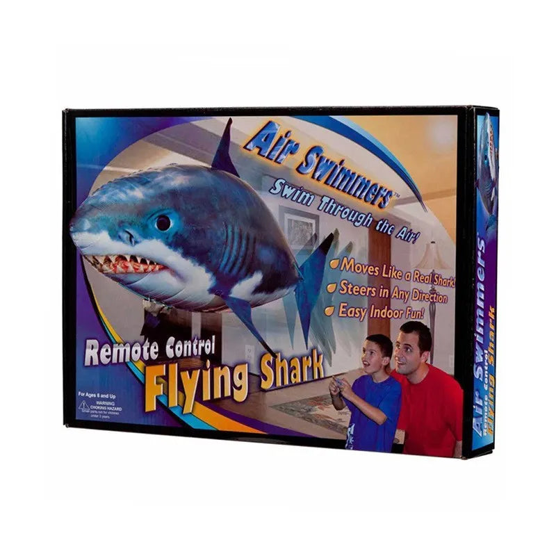 Remote control Shark and Clownfish inflatable flying balloons for indoor play