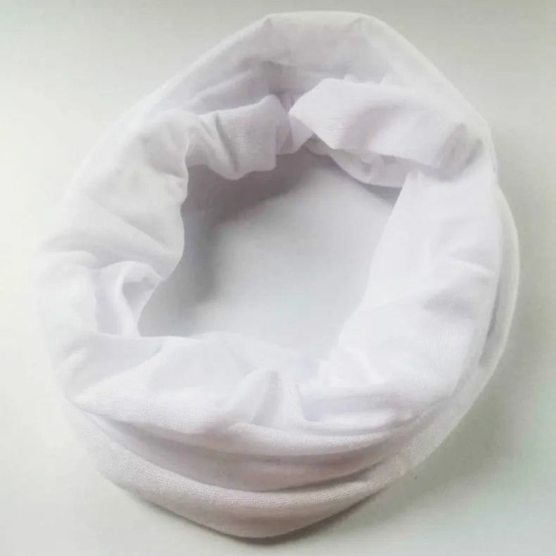Seamless polyester headscarf for outdoor sports in various colours with free-size design