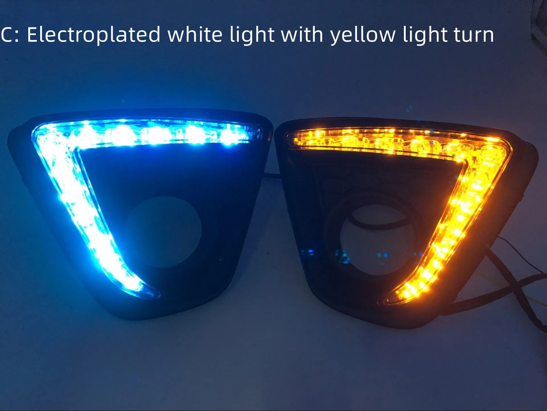 Mazda CX-5 daytime running light LED replacement set with electroplated white light finish options