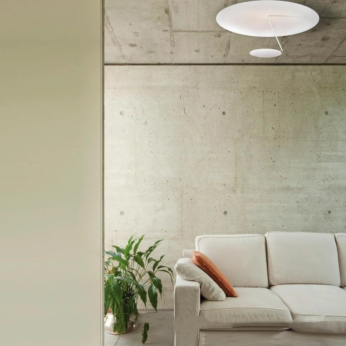 White or white gold 50cm diameter iron art chandelier ceiling lamp with LED warm light.