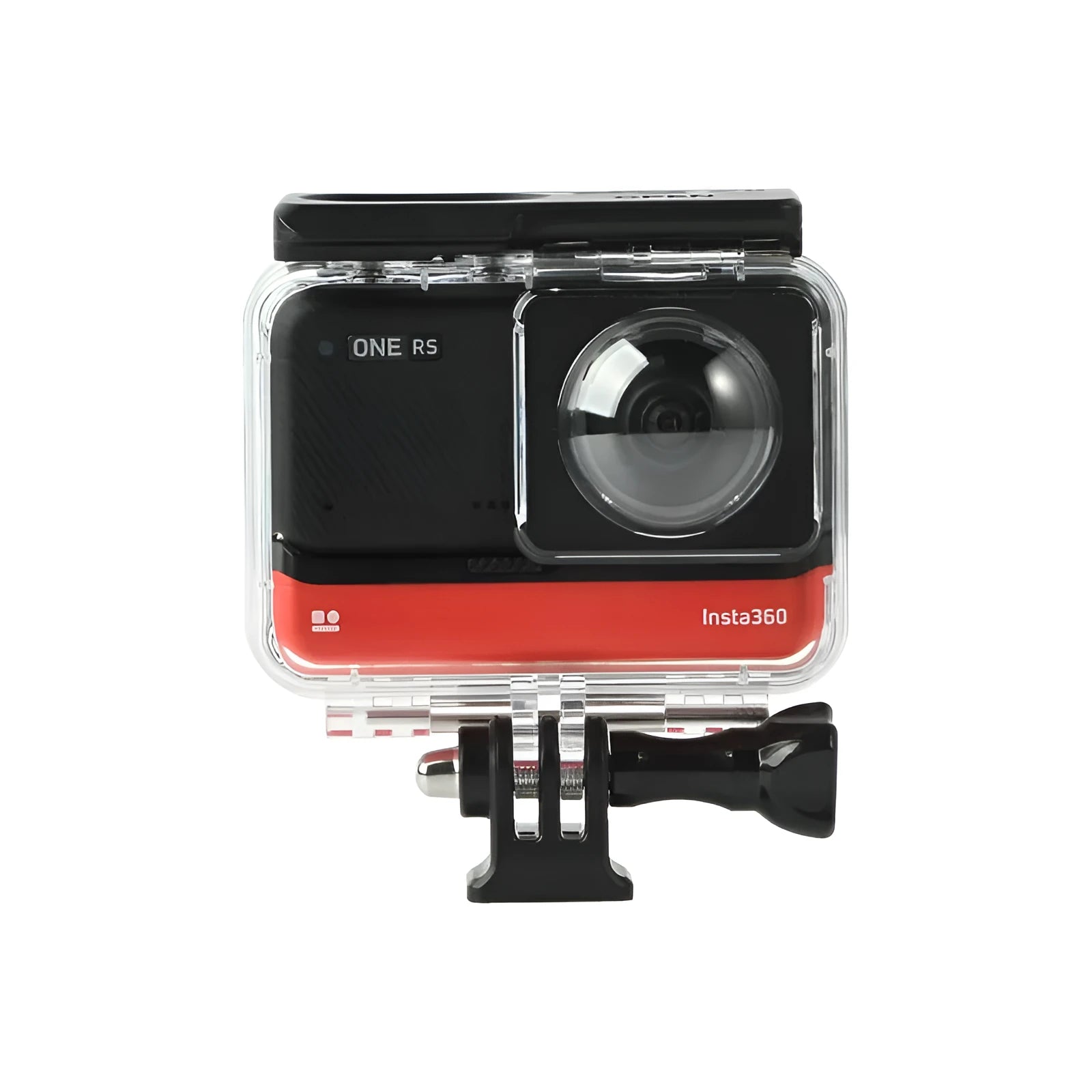 Transparent Insta360 One RS waterproof case for panoramic camera protection