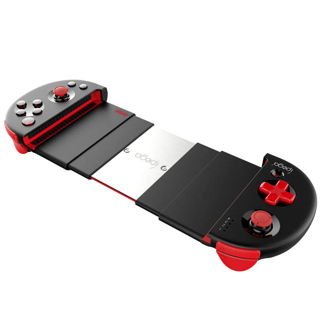 Red Samurai retractable Bluetooth game controller in black for smartphone mobile gaming