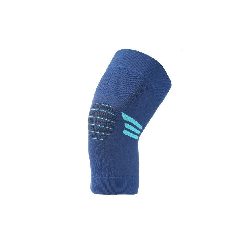 A pair of sport knee pads in a chosen colour, showing the polyester fibre construction and kneecap coverage.