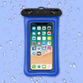 Double airbag mobile phone waterproof bag with 45cm rope in various colours