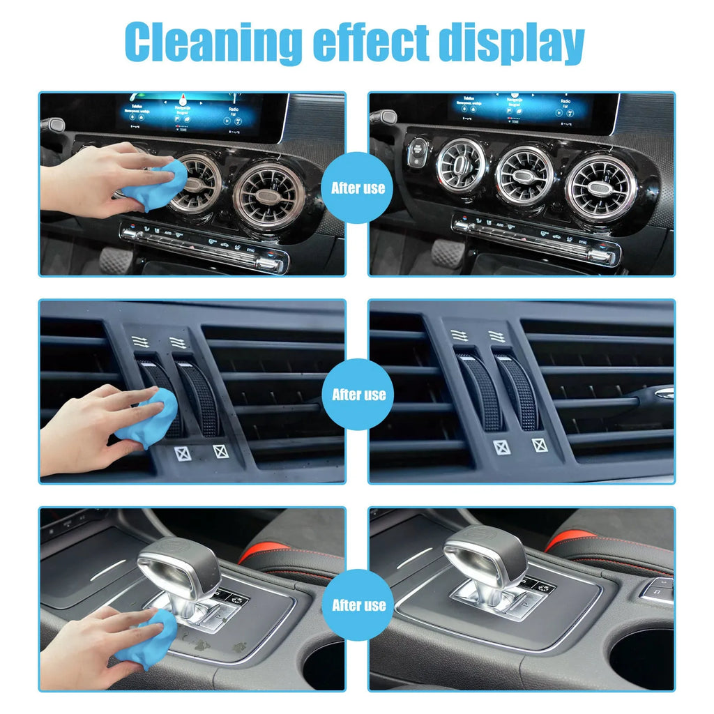 20g pack of sticky car cleaning putty for dust removal from vents and gaps.