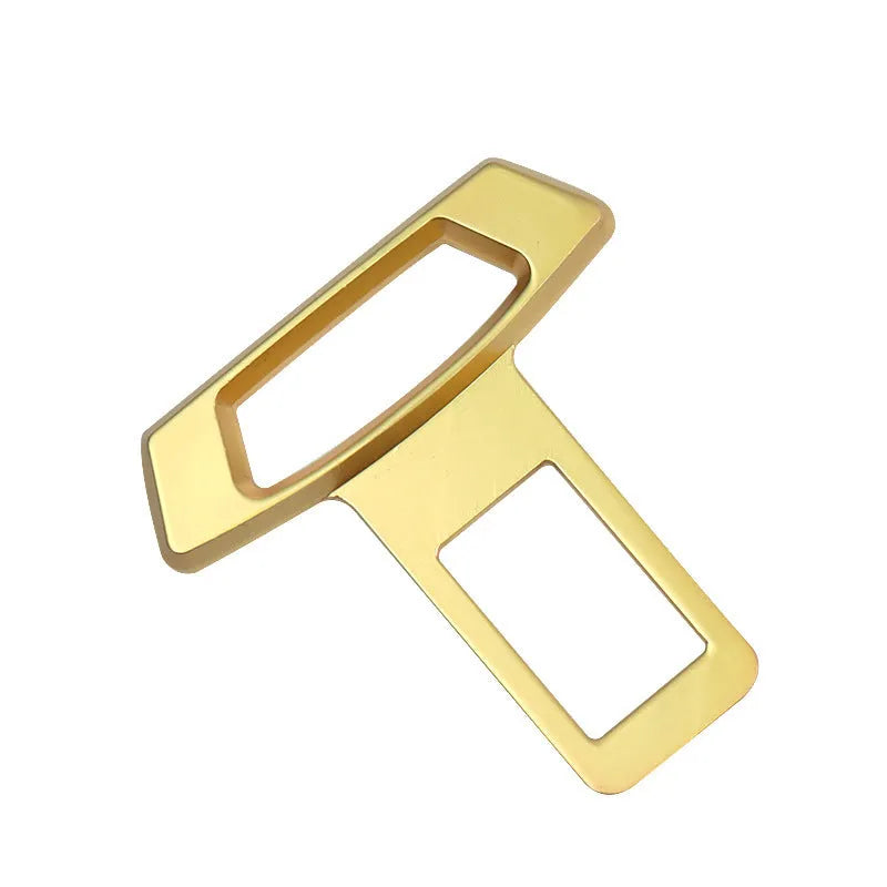 Metal car interior silencer insert shown in gold, matte black, and silver colour options.