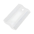 Double-sided plastic pet flea comb with dense teeth and narrow 0.85cm face comb for tear stain removal