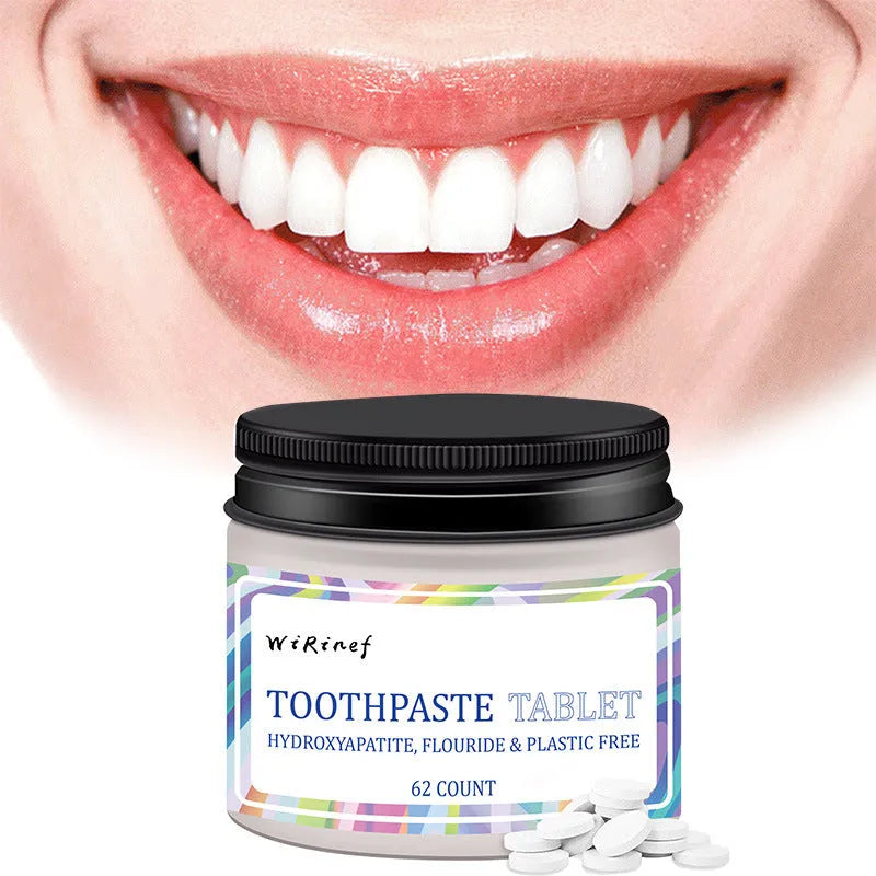 Portable solid toothpaste tablets in TP19 colour, 62 pieces per pack