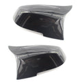 Paint bright black replacement rear-view mirror shell for BMW 3 Series and 4 Series F-model vehicles.