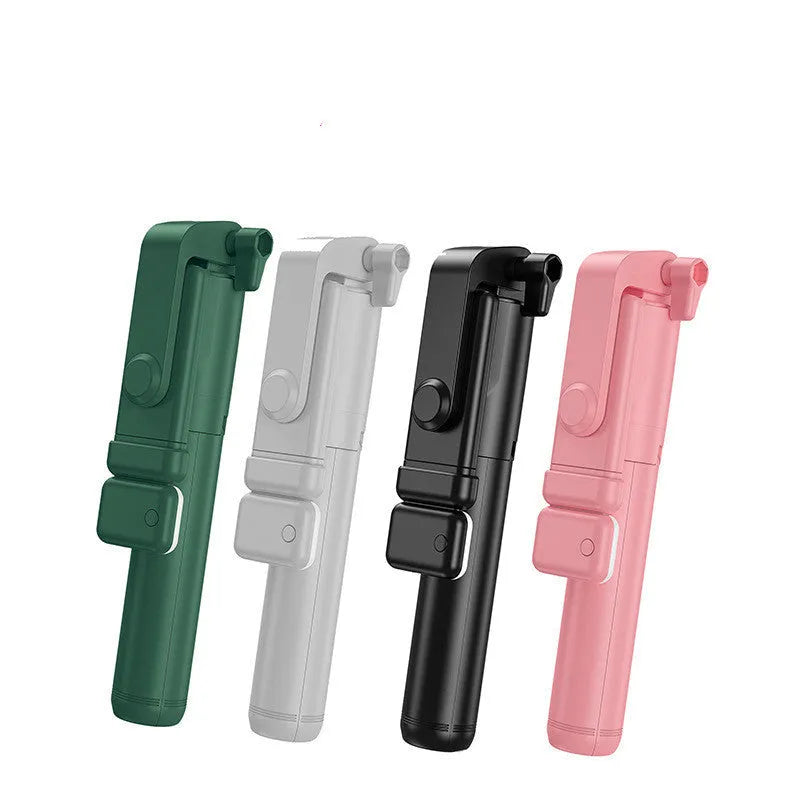 Aluminium alloy Bluetooth selfie stick with tripod and phone holder for Apple iPhones in black, pink, green, or white