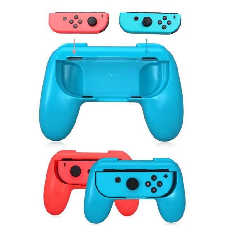 Black ABS plastic handle grip attached to a Nintendo Switch Joycon controller