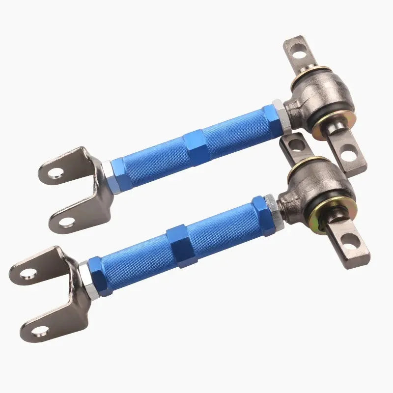 Blue aluminium alloy pull rod rear wheel recliner kit for Honda Civic EP3 with two ES bones