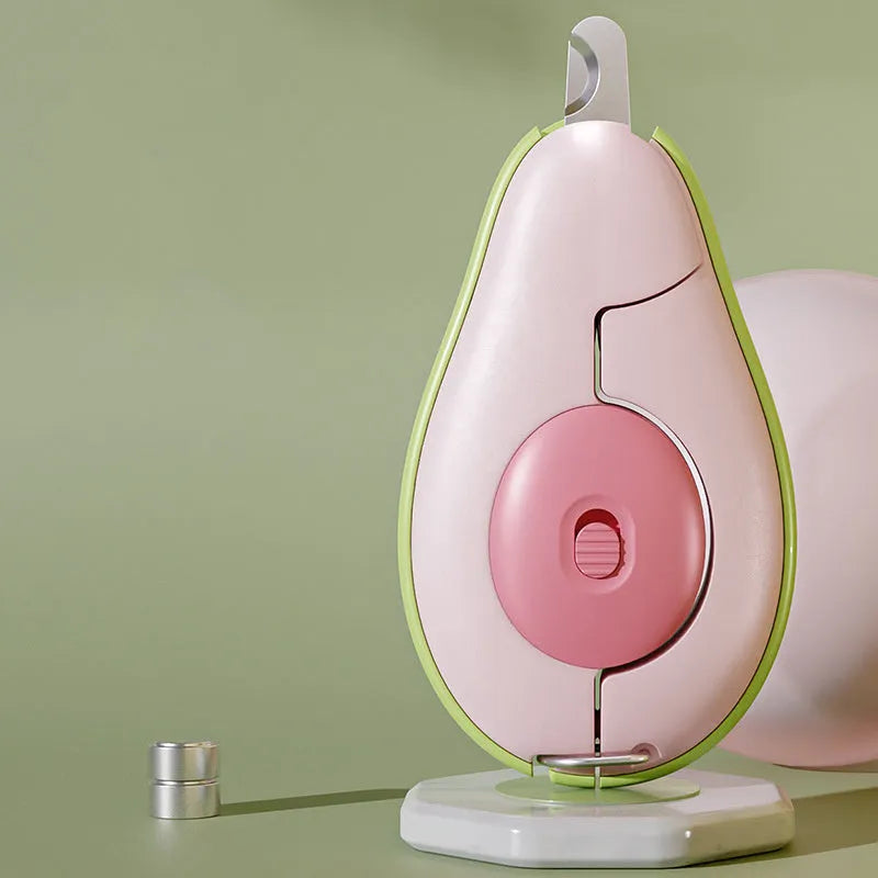 Pet nail clipper with LED light in green colour for trimming cat and small dog claws