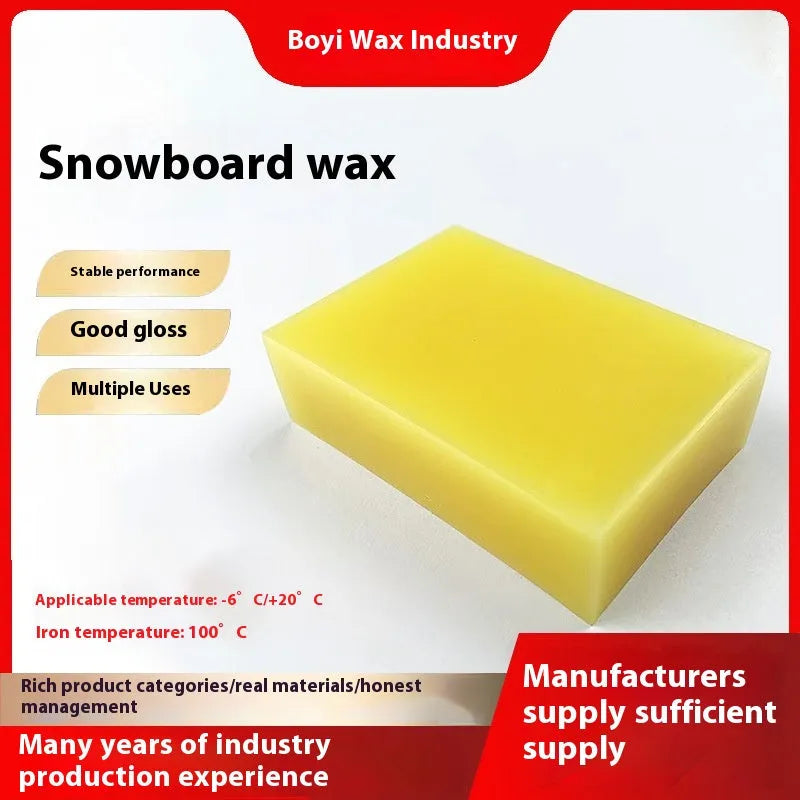 Veneer double plate snowboard wax block 120g in four colours blue red white yellow