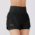 Women's loose fit cotton blend quick-drying sports shorts in rose pink colour