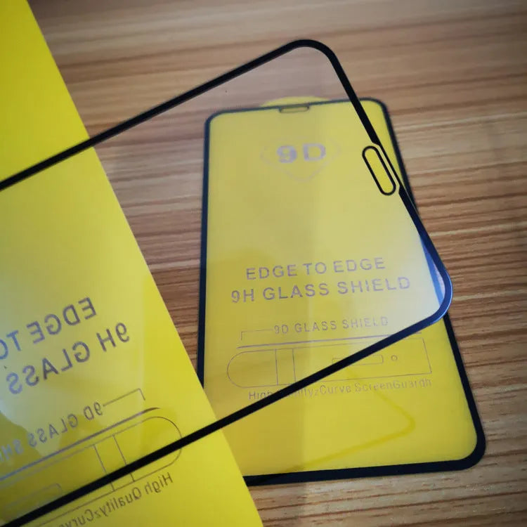 Black tempered glass screen protector for Xiaomi Mi 10 Lite and Mi 11 series smartphones