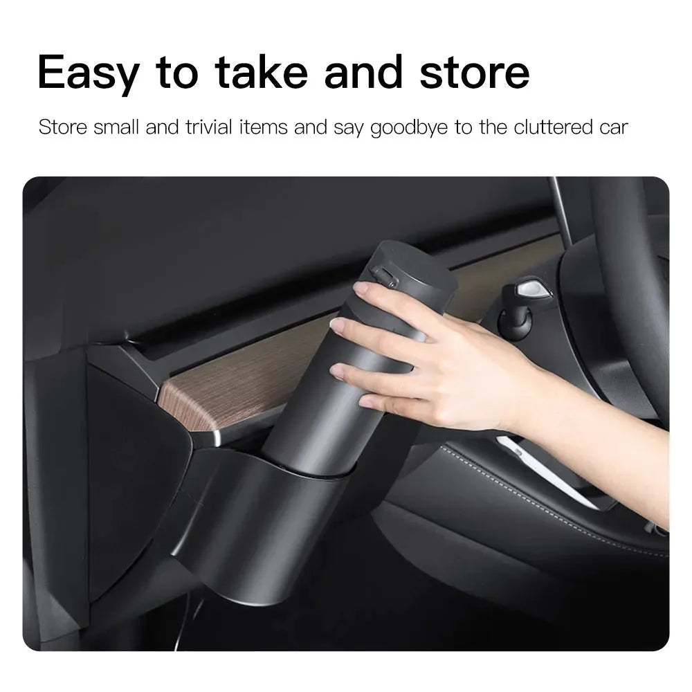 Plastic dashboard cup holder for Tesla Model 3 and Model Y left-hand drive vehicles